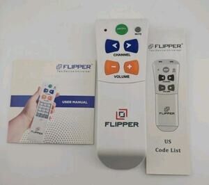 Flipper YR-01 V9.2 Big Button 2-Device Universal Remote TV Cable Senior Simple